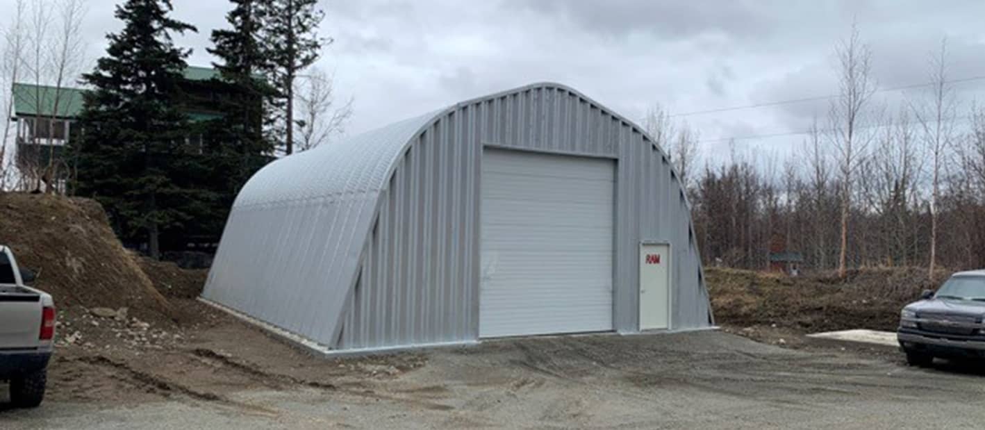 A-model mini-storage building