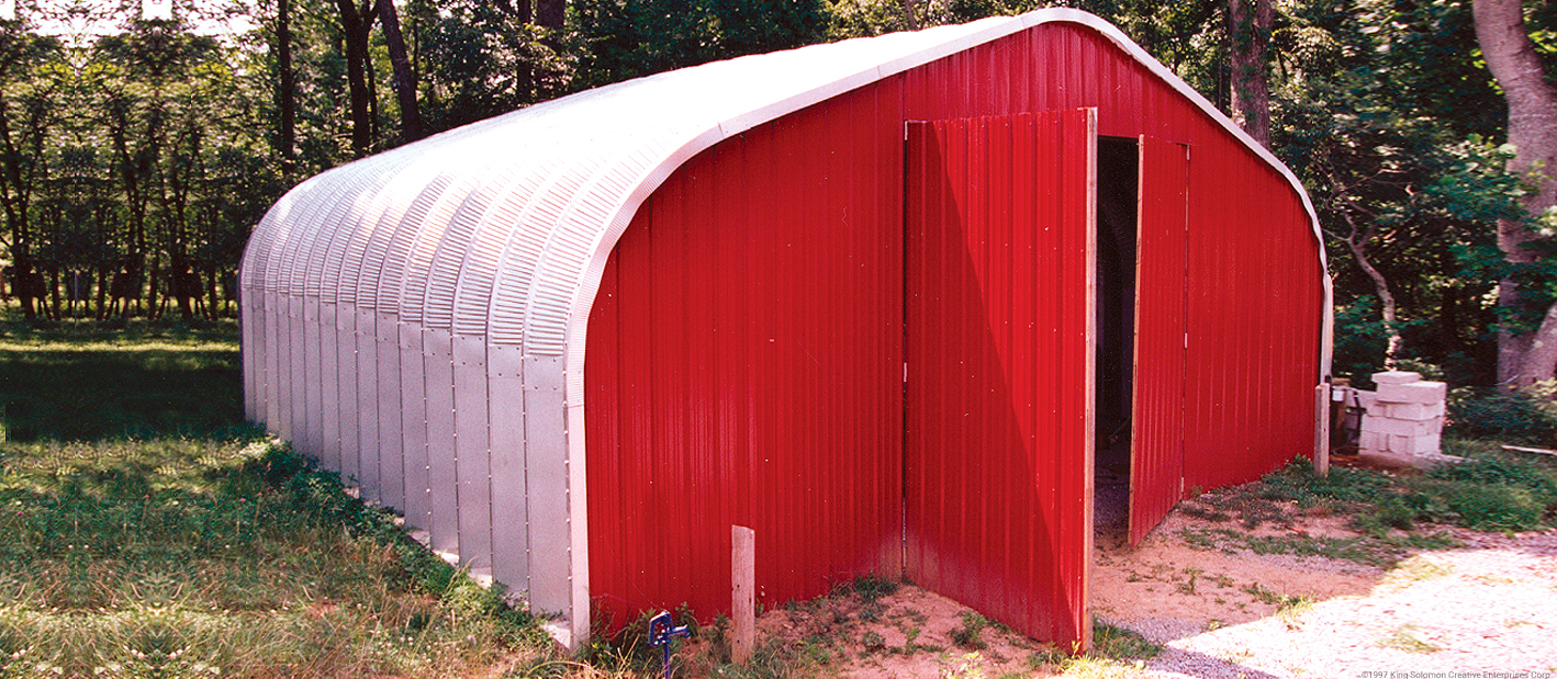 Steel storage sheds