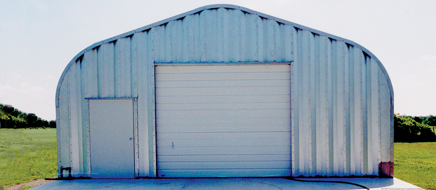 Steel storage sheds