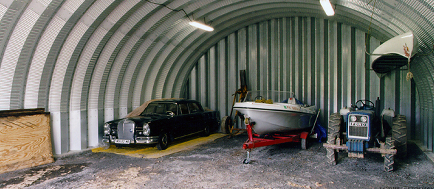 Steel storage sheds