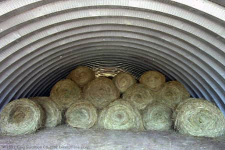 Hay storage structure